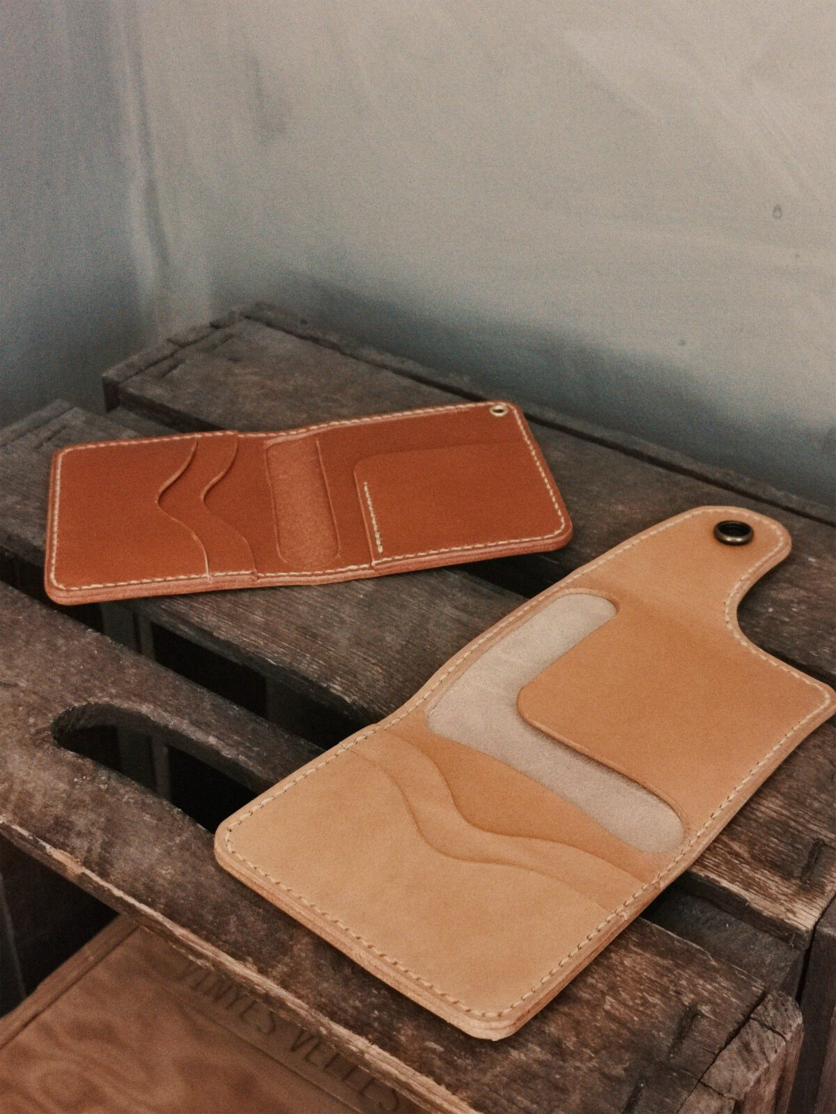 Handcrafted leather wallets