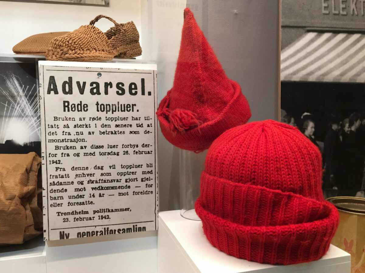 Red hat's forbidden during WWII in Norway.