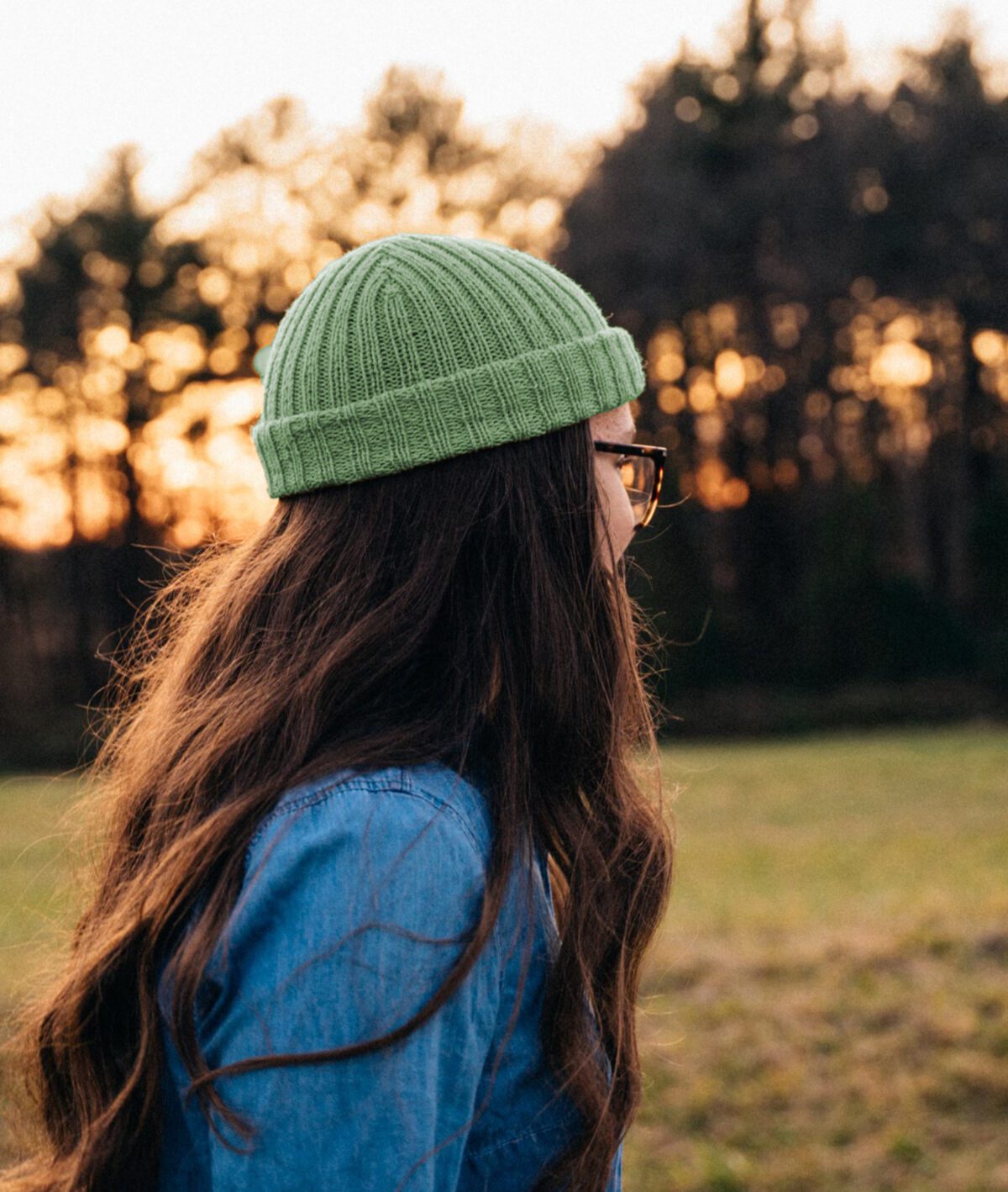 Hand knit pastel beanies — Pear Southlander