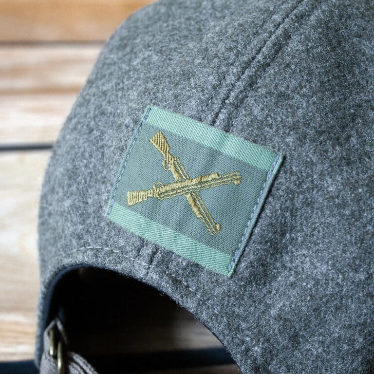 Hand crafted wool cap woven detail